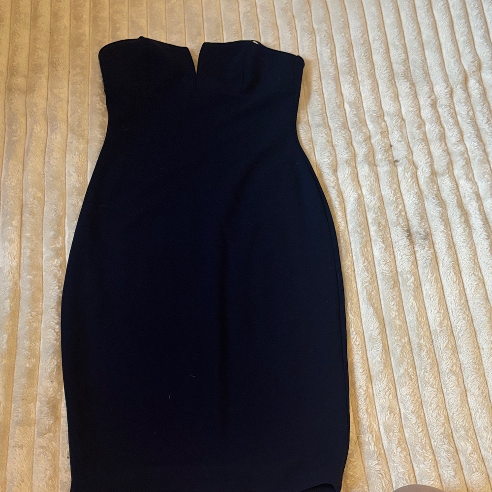 Honey and Rosie Elegant Strapless Black Dress